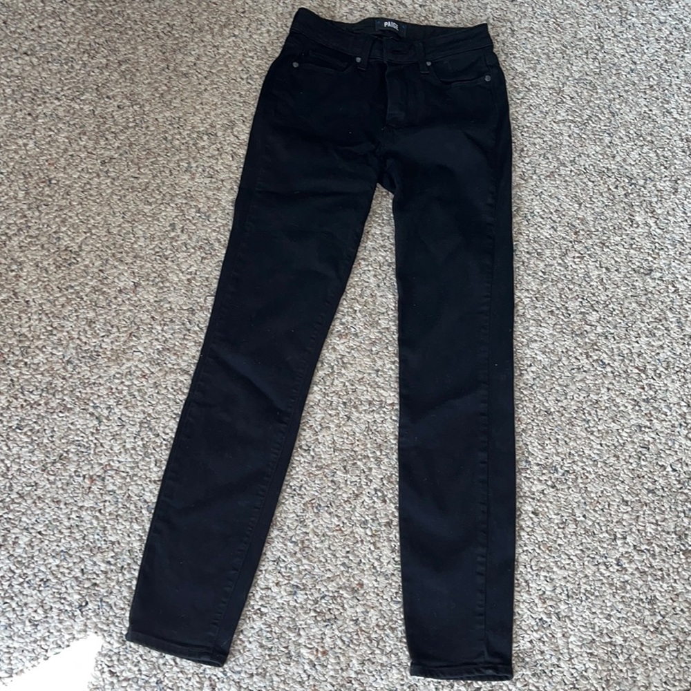 Paige Hoxton Ultra Skinny Black Jeans 👖 Size 25
